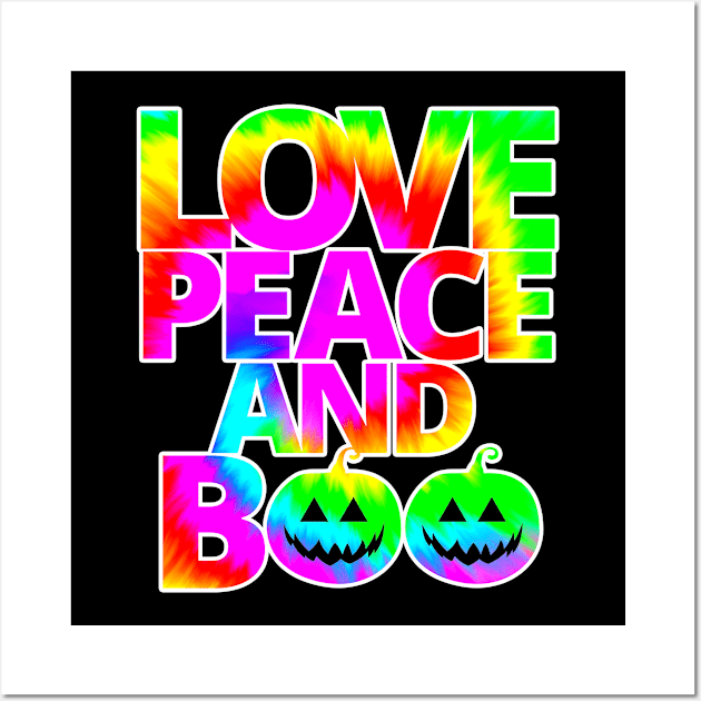 Love, Peace, And Boo Wall Art by M.Y